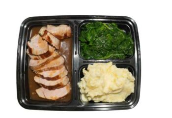 Grilled Pork Tenderloin with Whipped Potatoes and Spinach